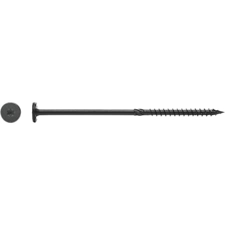 Big Timber No, 15 x 4'' Wafer Head Black Wood Screw, 25 Ct. WTX154-25