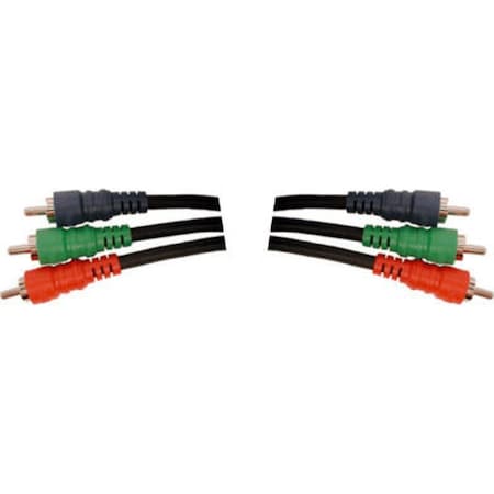 Hosa Component Video Cable, Triple RCA to Same, 3 m VCC-303