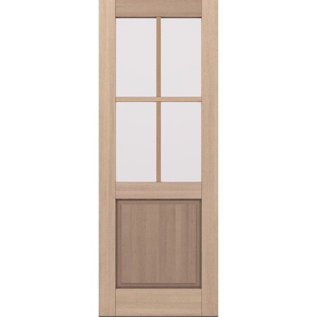 Doornmore G5004, 37.75" x 98" ( 36" Door) Left Hand, Mahogany SDL 4 Lite, 1/2 Lite Exterior Door G5004-SW-3696_1_LI