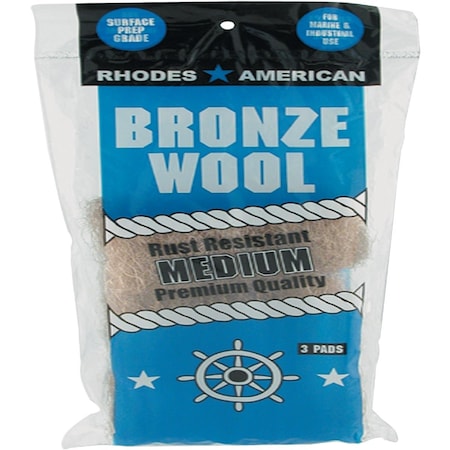 Homax Medium Bronze Wool, 3PK 123101