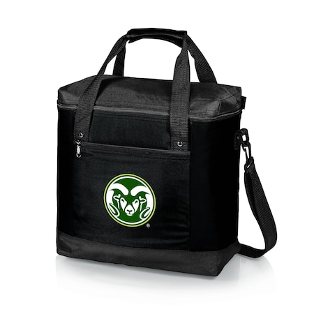 Picnic Time Family Of Brands NCAA Colorado State Rams Montero Tote Cooler Bag - Soft Cooler Bag - Picnic Tote, Black 604-00-179-134-0