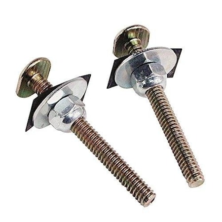 Danco 5/16" X 3-1/2" CLOSET BOLTS W/NUTS&WASH 43805