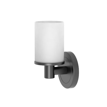 Gatco Latitude II Single Sconce, Matte Black 1680MX