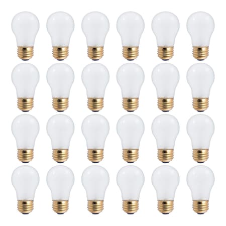 Bulbrite 25w Dimmable Frost A19 Incandescent Light Bulbs Medium (E26) Base, 2700K Warm White Light, 12PK 861946