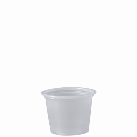 Dart Polystyrene Portion Cups, 1 oz, Translucent, PK2500 P100N
