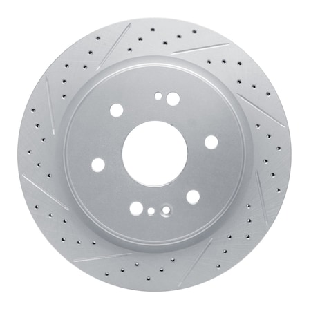 Dynamic Friction Co DFC Geoperformance Rotor - Drilled and Slotted 830-47081L