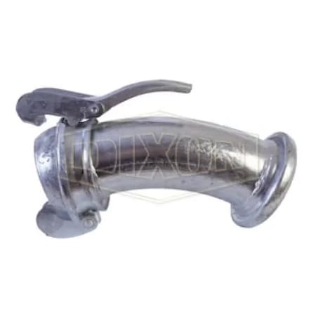 Dixon Type B 45Deg Quick Connect Elbow, 6 in, Female x Male, Steel, Domestic EL3156-45
