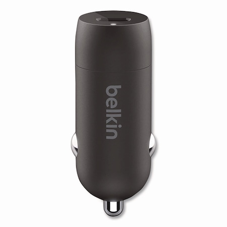 Belkin BOOST CHARGE USB-PD Car Charger + Lightning to USB-C Cable, 30 W, USB-C, Black CCA004BT1MBKB6