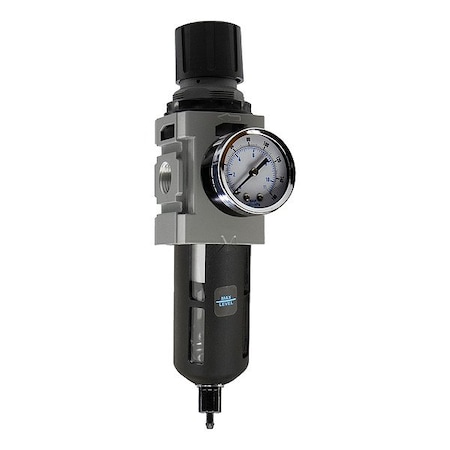Wilkerson Filter/Regulator, Aluminum, Manual Drain B18-04-FKG0B