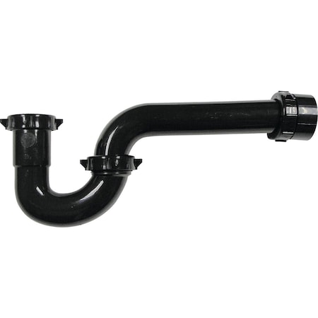 Do It Best 1-1/2'' to 1-1/4'' Black Plastic P-Trap with Reducer Washer DIB940B