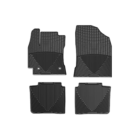 Weathertech Black, Front and Rear All Weather Floor Mats W320-W256