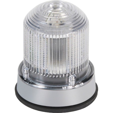 Edwards Signaling Warning Light, White, LED, 120V AC, 65 FPM, 3 1/4 in Dia. 125XBRMW120A