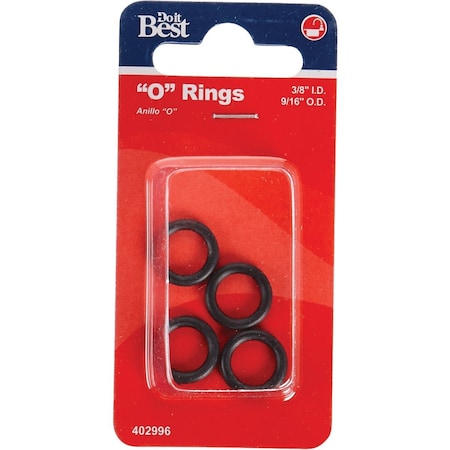 Do It Best 3/8''x9/16''x3/32'' O-Ring, 4 Ct. DIB810-4