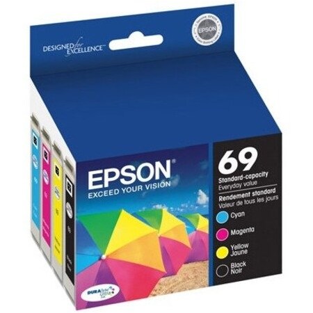 Epson Dura Brite Ultra Ink Combo Pack Cyan, Magenta, and Yellow T252520