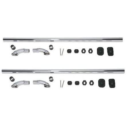 Putco Bed Rails, Stake Pocket Mount; Polished; Stainless Steel; With Built In Tie Downs; Not Compatible 89864