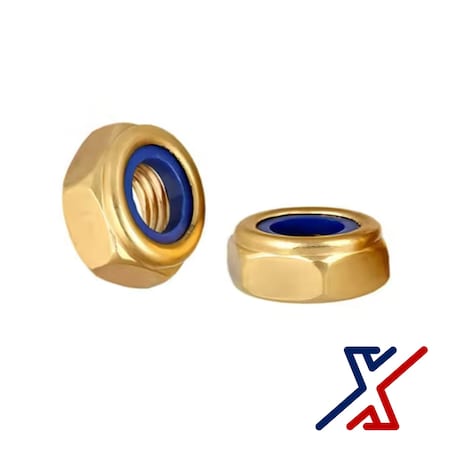 X1 Tools 1 1/2-12 UHP Yellow Zinc Plated Grade 8 Steel Thin-Profile Nylon-Insert Locknuts, 15PK X1E-FAS-NUT-LOC-3042x15