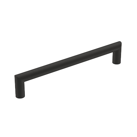 Amerock Revolve 6-5/16 in 160 mm Center-to-Center Matte Black Cabinet Pull BP36854FB