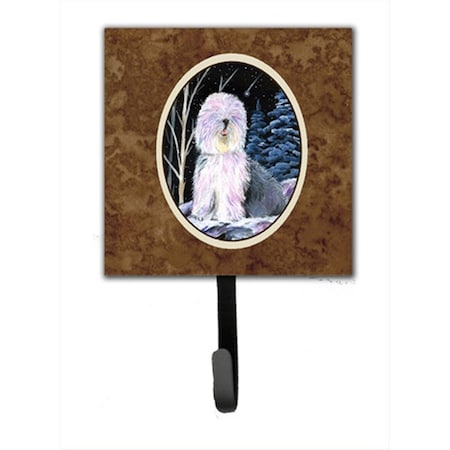 Carolines Treasures Starry Night Old English Sheepdog Leash Holder Or Key Hook SS8409SH4