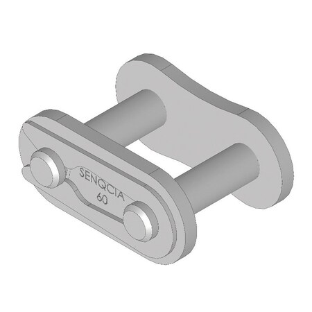 Senqcia Inspire Series SBR Single Strand Spring Clip Connecting Link, 60PCP chain, .75P, 1.06 OAW, .234 Pin 60PCP2CL