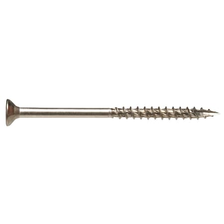 Hillman Power Pro No.8x1-1/4'' Bronze Ceramic Flat Head Star Exterior Wood Screw, 6000 Ct. 1/4 Keg 967772V4