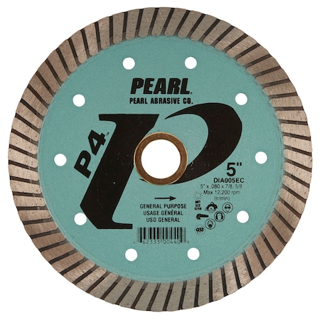 Pearl P4 EC Series General Purpose Turbo Blade 5in 5/8in-7/8in 12mm DIA005EC