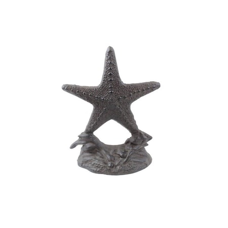 Handcrafted Model Ships Cast Iron Starfish Door Stopper, 11 in. K-0155-Cast-Iron
