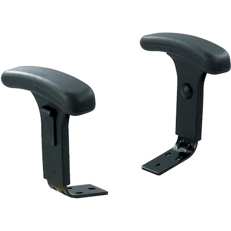 Safco Big Tall Adjustable Tpad Arm Kit, Black SAF3496BL