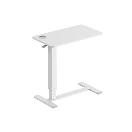 Kantek Mobile Lift Side Table, WHT STS500W