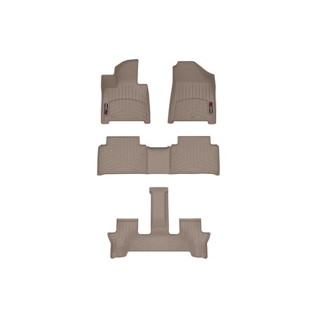 Weathertech Tan, Front and Rear Floorliners 451865-1-2-4