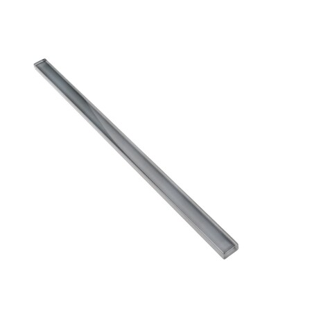 Apollo Tile Dark Gray 0.6 in x 12 in Glass Glossy Pencil Liner Tile Trim 0.5 sqft/case, 10PK T88097-15A