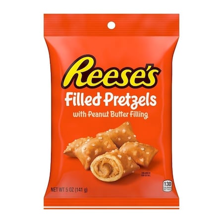 Reeses Filled Pretzel, Peanut Butter, 5 oz Bag 848026