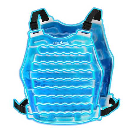 Alphacool Original Cooling Ice Vest - One Size - Clear Blue 675595811586