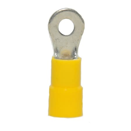 Hillsdale Terminal Ring Terminal, #6 Stud Size, 10 AWG, 600 V, Vinyl Insulated, 1000 PK 50210