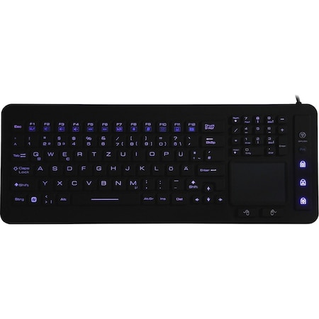 Ergoguys DSI WATERPROOF IP68 FULL SIZE LED BACKLIT KEYBOARD WITH TOUCHPAD KB-JH-IKB98BL