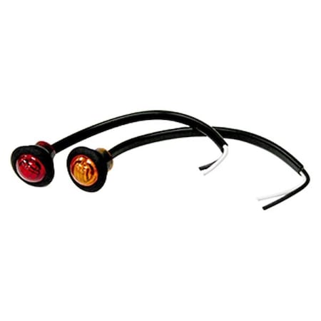 Backseat 0.75 in. Round 3 LED Marker Light, Amber BA3648621