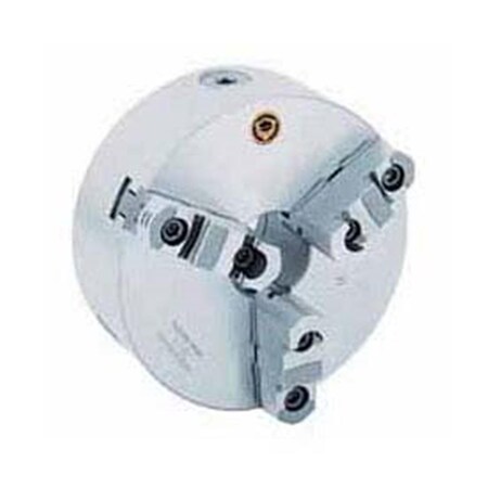 Bison Usa 3-Jaw Scroll Chuck Semi-Steel Body, Plain Back, 6 in. - 2 Piece, 2PK B610905