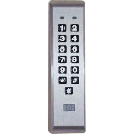 Linear Weather Resistant Keypad, 6-31/64" H 212ILM-BZ