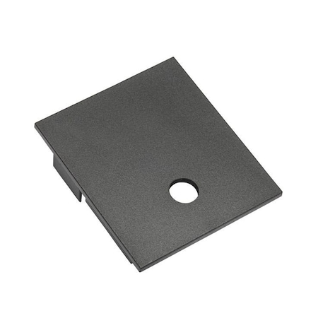 Keystone End Cap for Series A Linear Arch Fixtures for use with EMRG test button KT-LALED-A-EC-EM-B