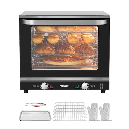 Vevor 66L Commercial Countertop Oven 2800W Electric Toaster Oven Stainless Steel FD-66B