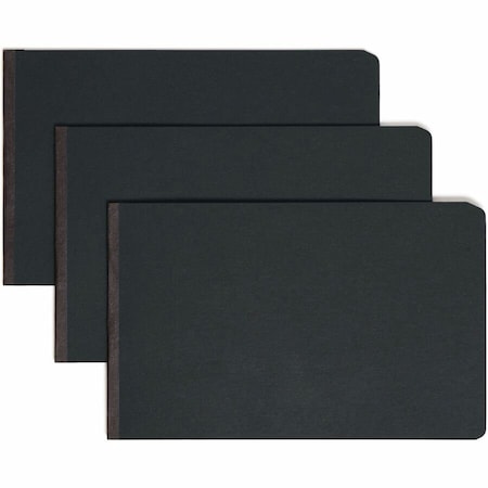 Smead End Opening Pressboard Report Cover, Prong Fastener, Legal, Black 81733