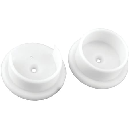 John Sterling ClosetPro Closet Pole Socket, Plastic, White, PowderCoated BC-0037