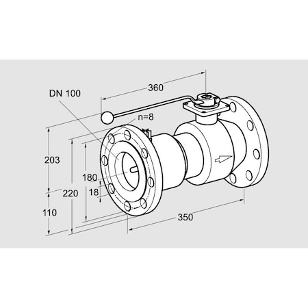 Honeywell Kromschroder VLV, BALL, MAN, W THERMALLY RELEASED SHTF, R KS03152302