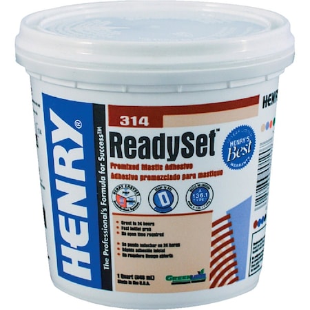 Ww Henry Henry ReadySet Multi-Purpose Ceramic Tile Adhesive 1 Qt. 12255
