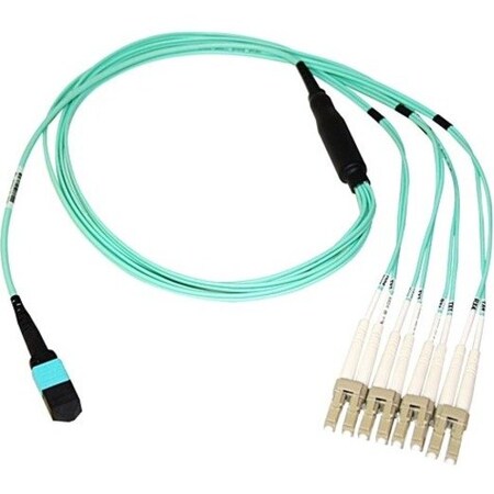 Axiom Mpo Female To 4 Lc Multimode Om3 50/125 Fiber Optic Breakout MP8LCOM3R15M-AX