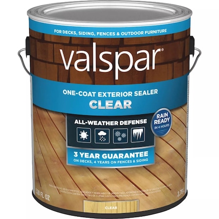 Valspar One-Coat Deck Stain Clear 1 Gal. VL1028069-16