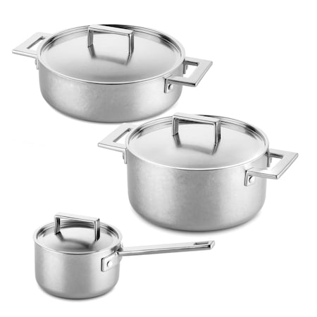Mepra Attiva Pewter Kitchen Set - 6 Pcs. 30280006