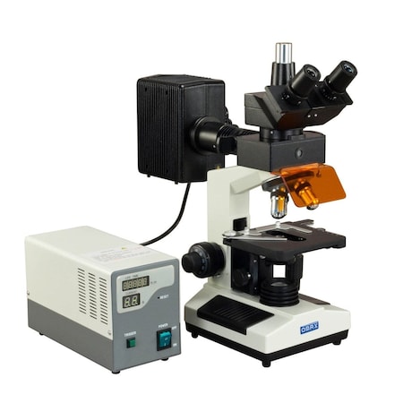 Amscope OMAX  Epi-Fluorescence Trinocular Compound Microscope 40X-1600X Magnification M837FLR
