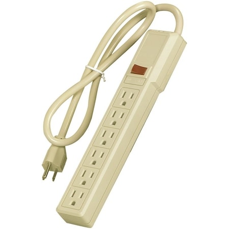 Eaton Wiring Devices Power Strip, Straight Blade, 5-15R, 3 ft., Ivory 1136V