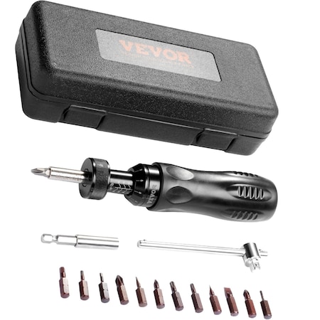 Vevor Adjustable Torque Screwdriver 1/4" Range 10-70 in/lb w/ 1 in-lb Increment RTD-10-70