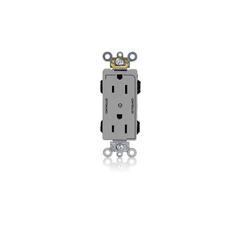 Leviton Straight Blade Receptacle, 5-15R, 15 A, 125V AC, Flush Mount, Self-Grounded M1626-2SG